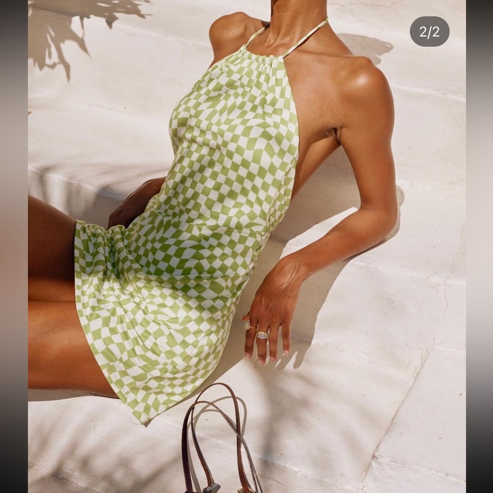 NWT Mini Halter Dress Resa